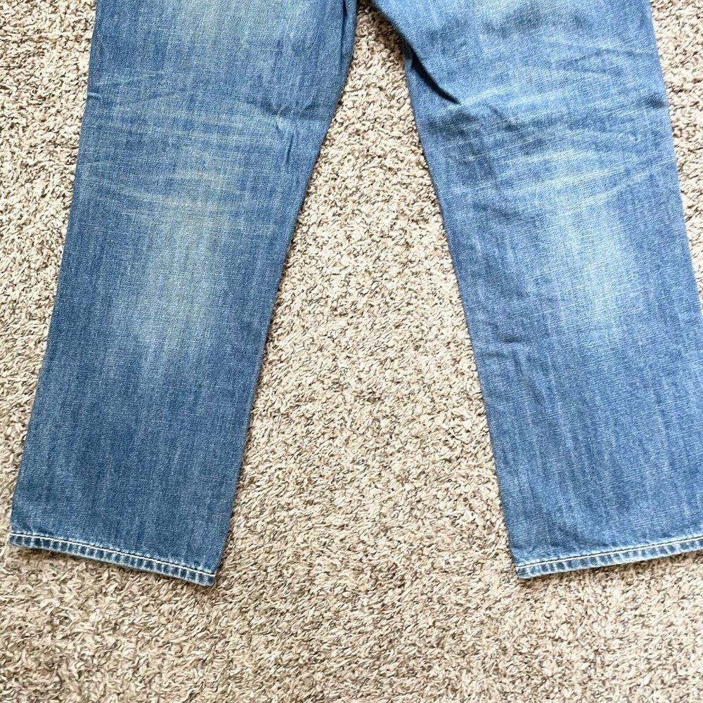 Rock & Roll Denim Cowboy Jeans Mens 36x28.5 Relaxed Straight Leg Double Barrel - Picture 10 of 11